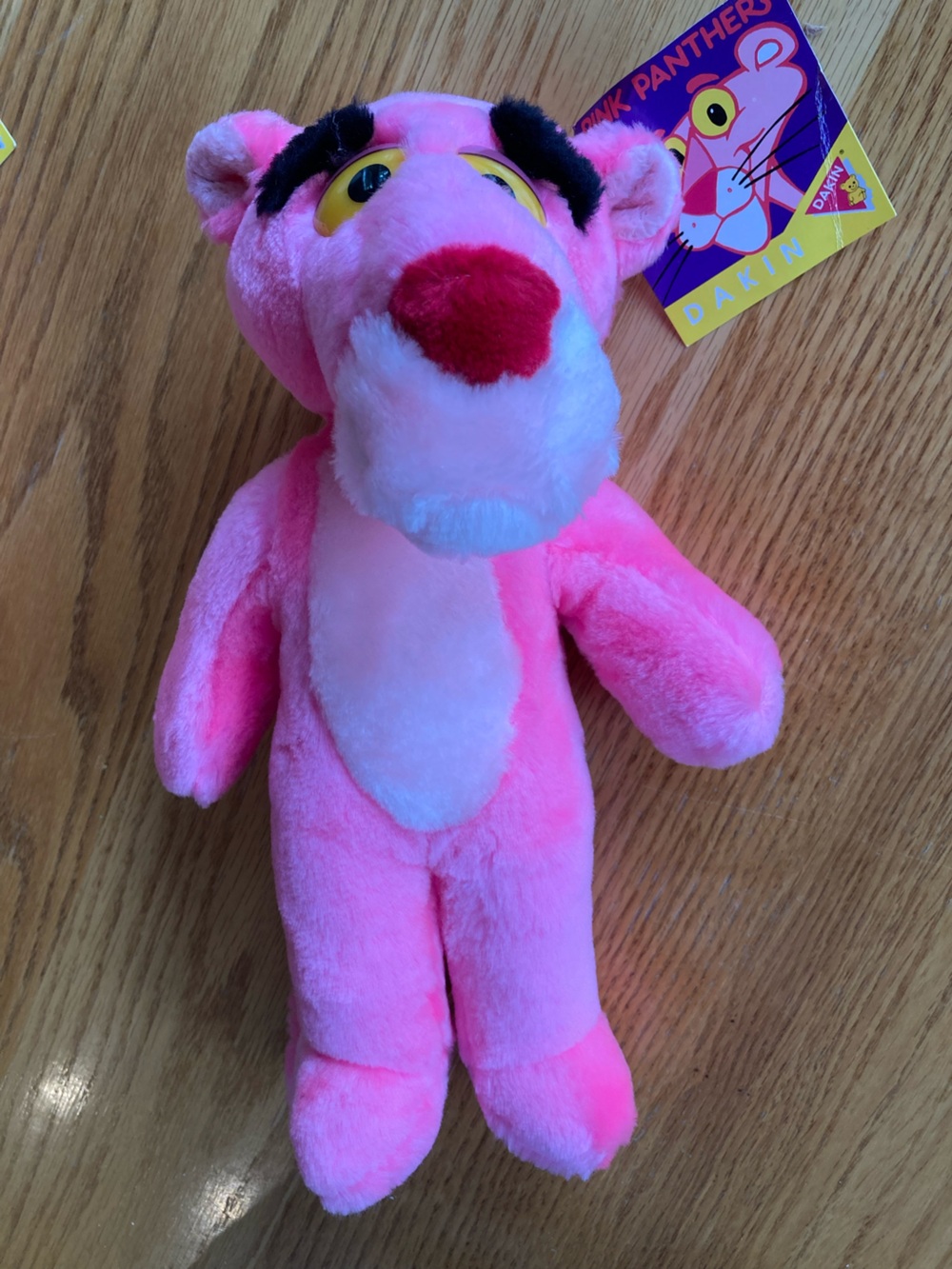 Dakini Pink Panther Plush - Bright Pink and White Soft Toy